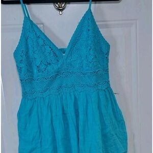Rebellion Turquoise Strapless Dress